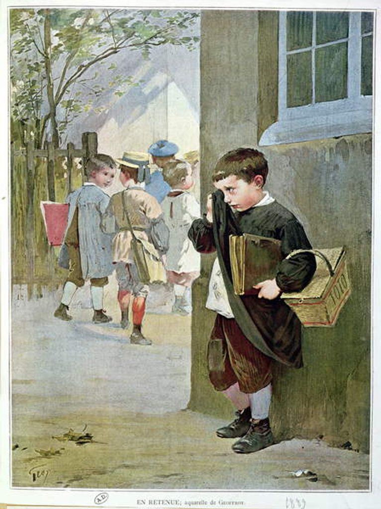 Detail of In Detention, 1889 by Henri Jules Jean Geoffroy