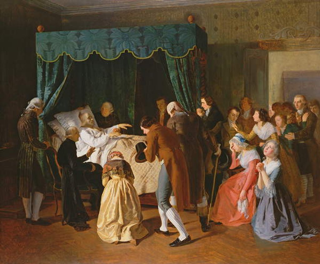 Detail of The Last Moments of Abbe Charles Michel de l'Epee 1838 by Frederic Peyson