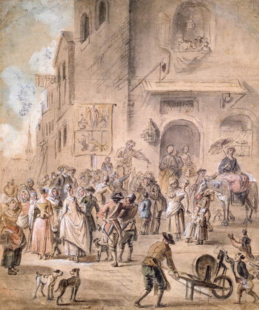 Detail of The Charlatan, 1774 by French School