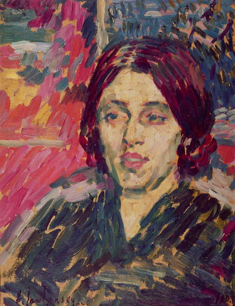 Detail of Marie Curie c.1905 by Alexej von Jawlensky
