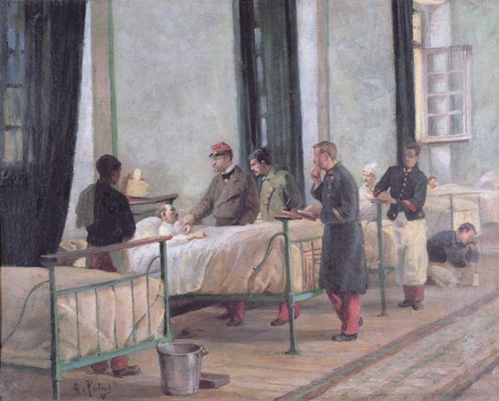 Detail of A Visit to the Philippeville Hospital in 1880 by Armand Point