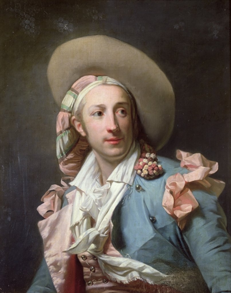 Detail of The Actor Thenard in the Role of Figaro by Henri-Pierre Danloux