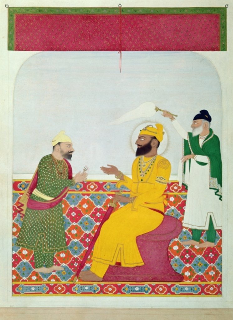 Detail of Guru Govind Singh 1815-25 by Indian School