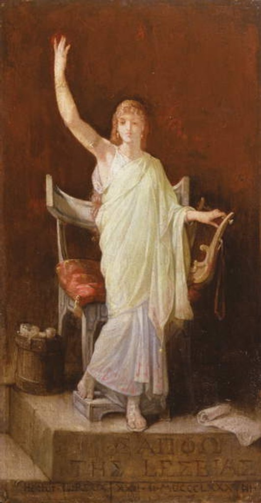 Detail of Sappho, 1888 by Louis Hector Leroux