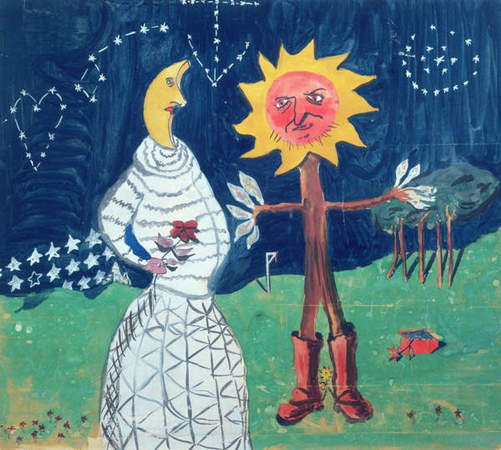 Detail of Le Soleil et La Lune by Robert Desnos