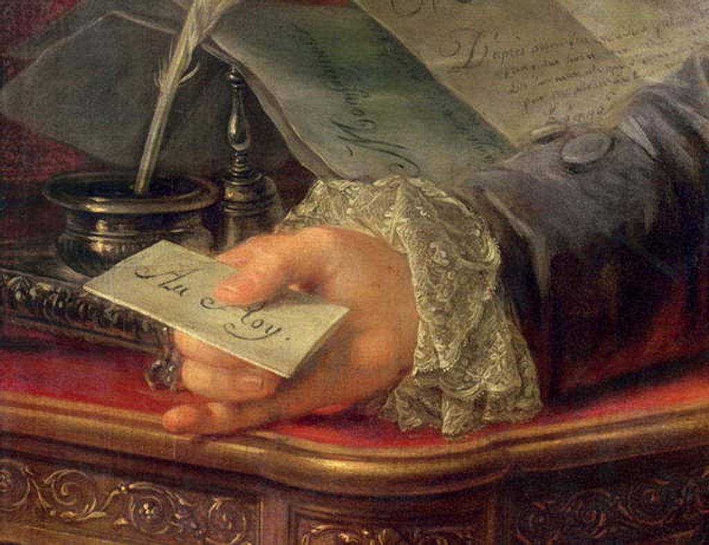 Detail of Charles Gravier Count of Vergennes by Antoine Francois Callet