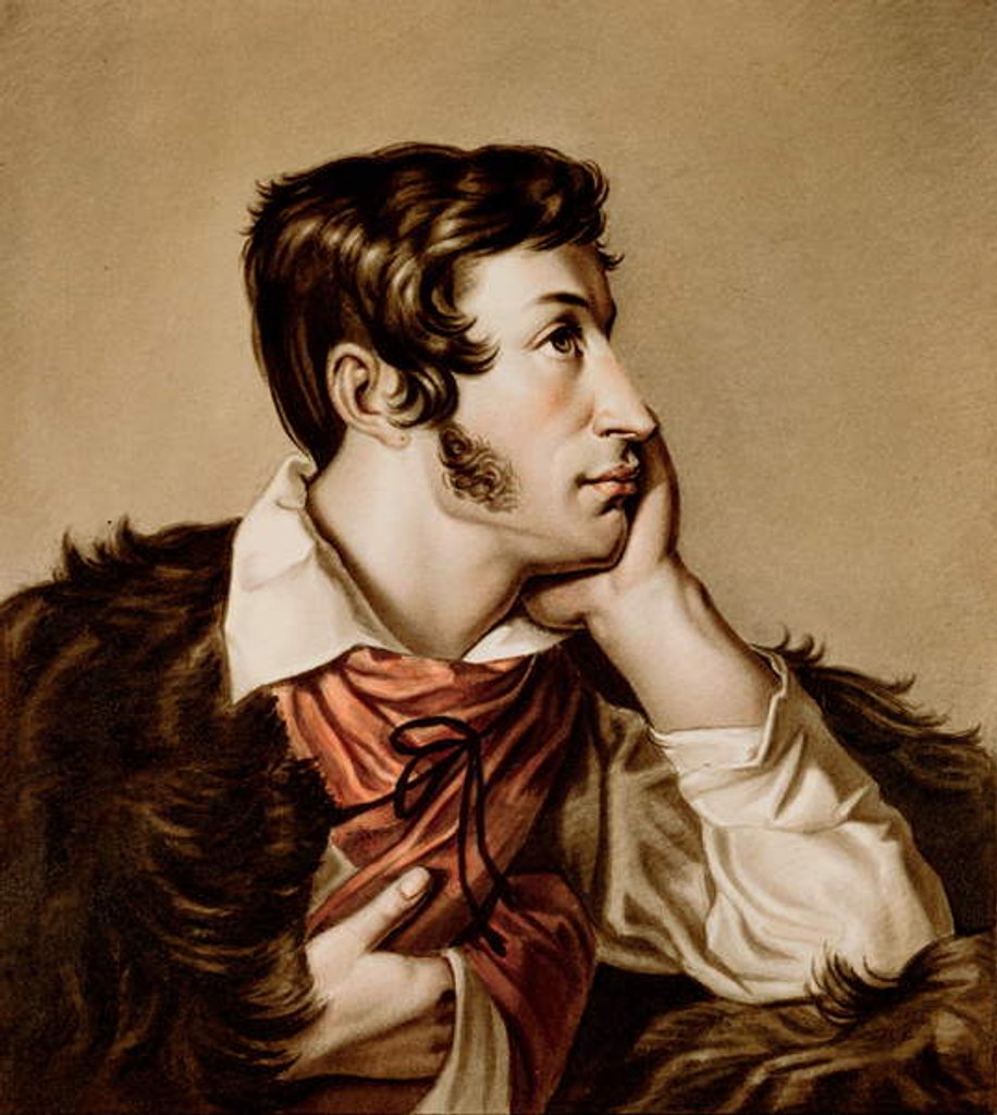 Detail of Portrait of Adam Bernard Mickiewicz by Walenty Wankowicz