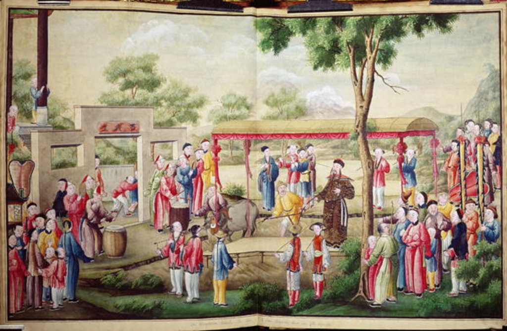 Detail of The Ploughing Festival in China by School Chinese