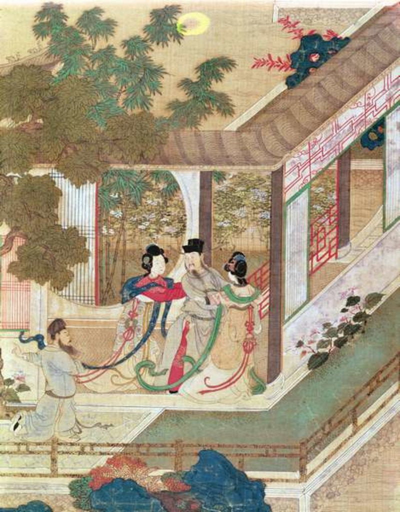 Detail of A romantic meeting by School Chinese