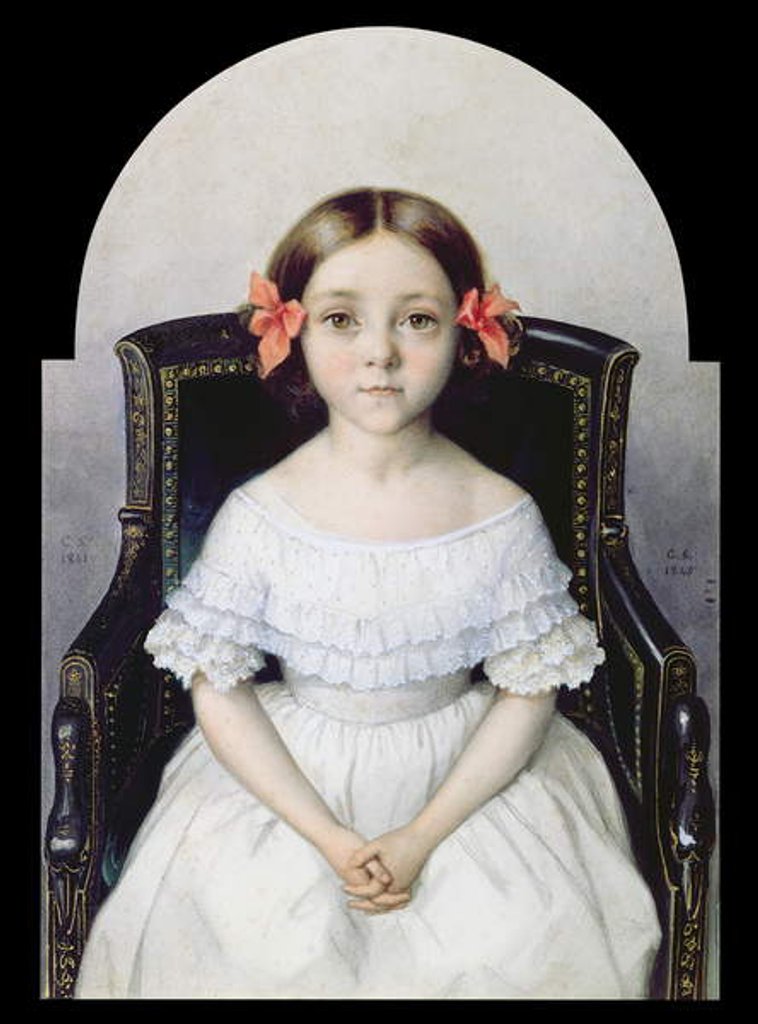 Detail of Olga de Simard de Pitray, 1841 by Louis Gaston de Segur