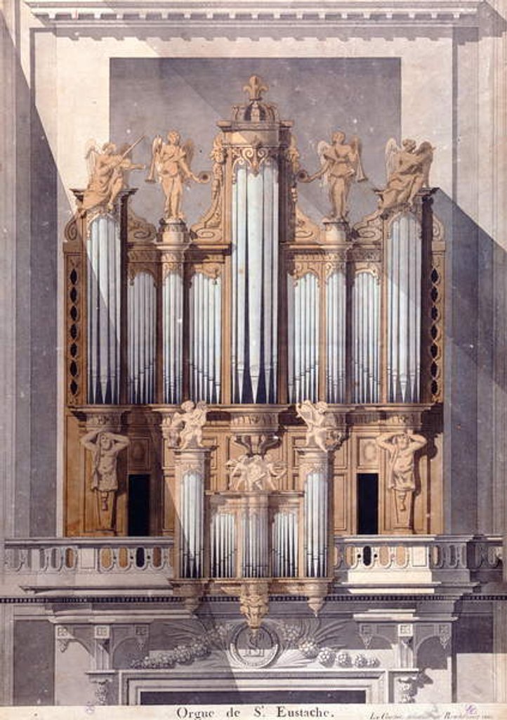 Detail of The Organ of Saint-Eustache, 1801 by French School