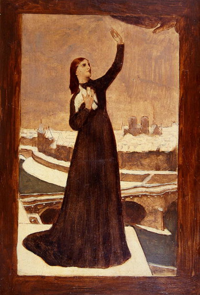 Detail of Le Pigeon, 1871 by Pierre Puvis de Chavannes