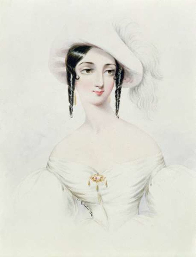 Detail of Portrait of Lola Montez, 1846 by Camille-Joseph-Etienne Roqueplan