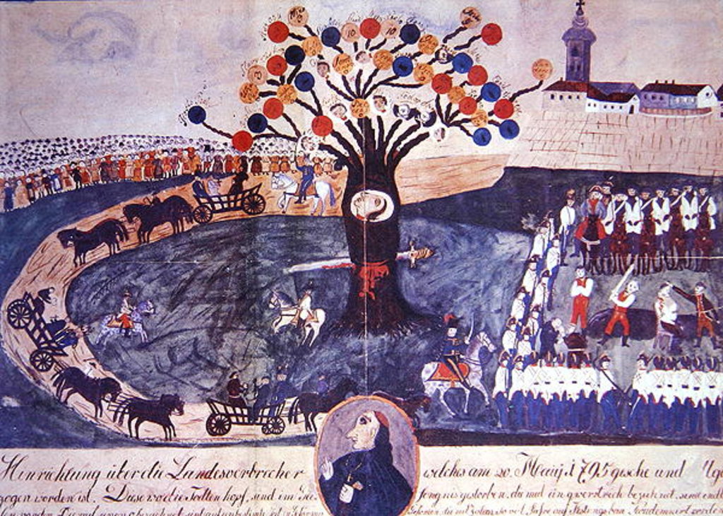 Detail of Execution of Ignac Martinovics and his companions on 20th May 1795 by Hungarian School