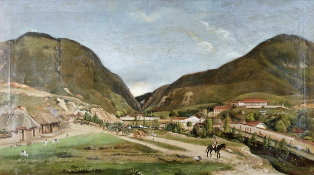 Detail of Bolivar's Villa at Bogota by Ramon Torres Mendez