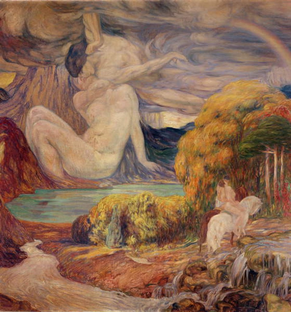 Detail of Magnetism and Radioactivity, early 20th century by Clementine-Helene Dufau