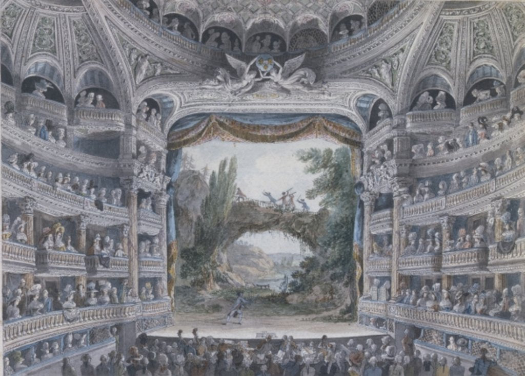 Detail of The Comedie Francaise, c.1791 by Meunier