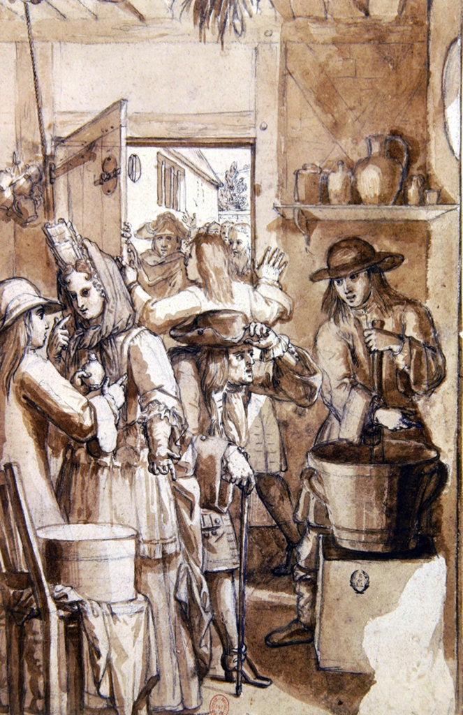 Detail of The Theriac Seller by French School