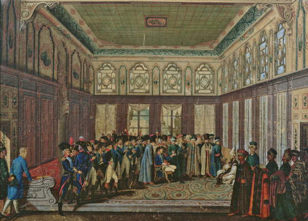 Detail of General Aubert du Bayet being received by the Ottoman Grand Vizier in Constantinople in 1796 by Antoine-Laurent Castellan