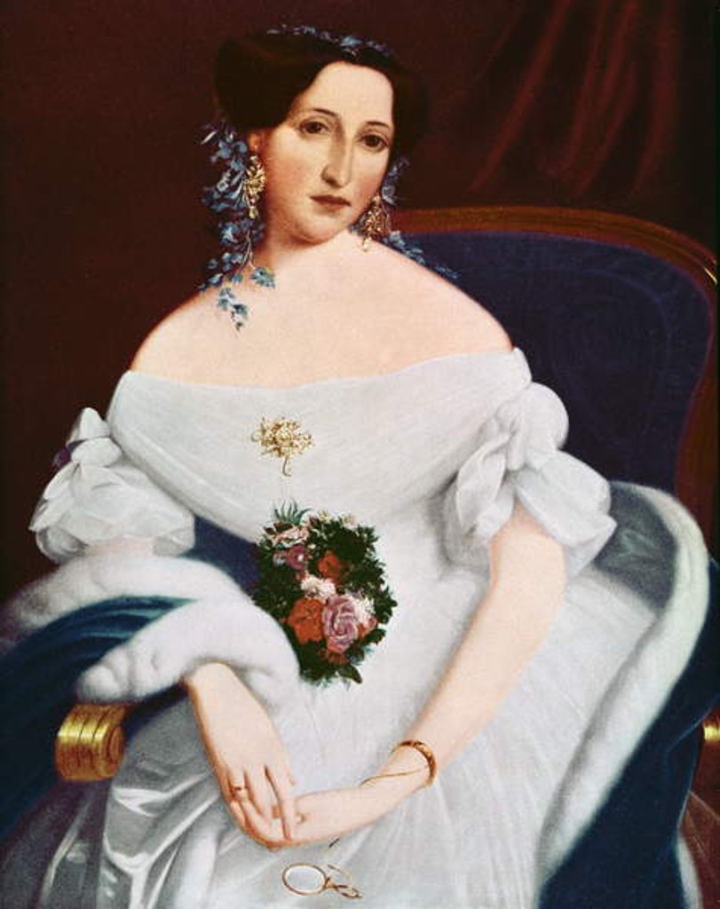 Detail of Luisa Pesjakova, c.1855 by Mihael Stroj