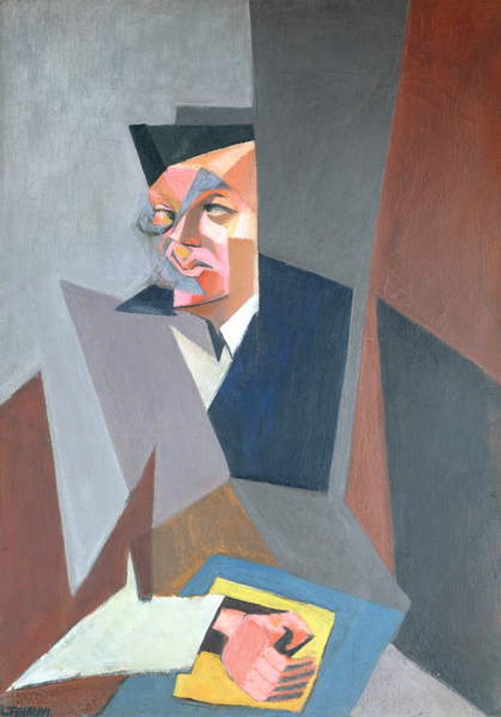 Detail of Portrait of Tristan Tzara by Lajos Tihanyi