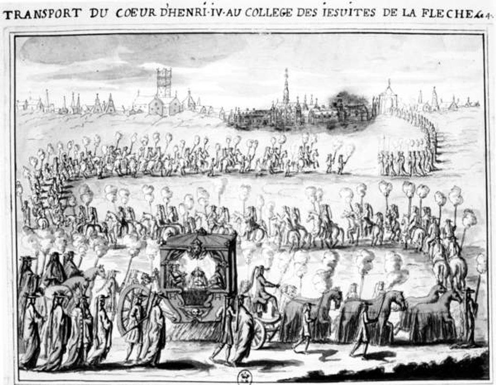 Detail of The Arrival of the Heart of Henri IV at the College of La Flèche on 4 June, 1610 by French School