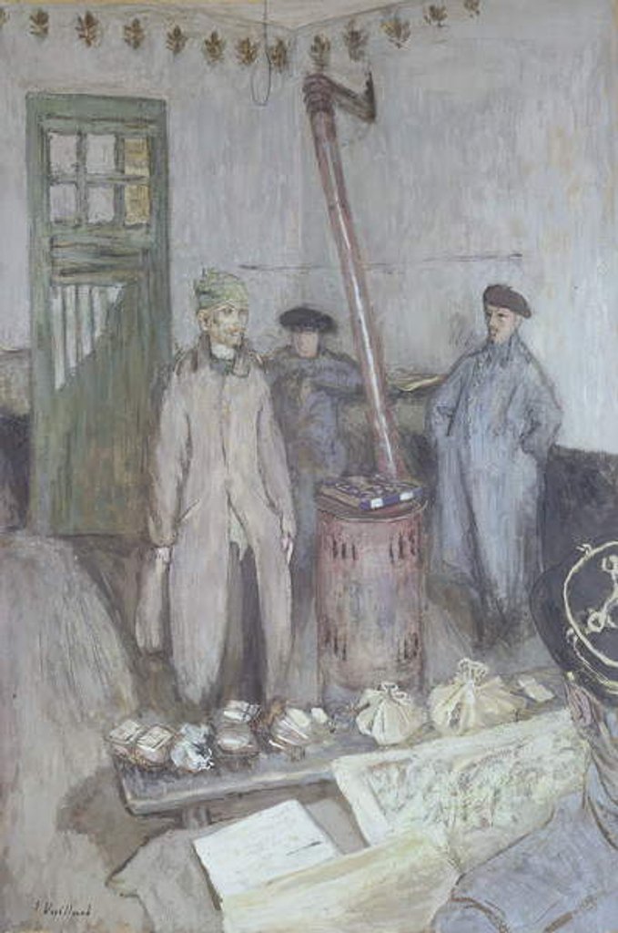 Detail of Interrogation of a German prisoner by a French officer, 1917 by Edouard Vuillard