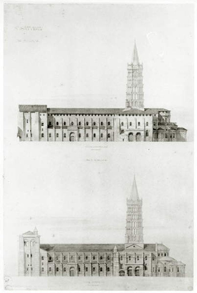 Detail of Basilica of St. Sernin, Toulouse by Eugene Emmanuel Viollet-le-Duc