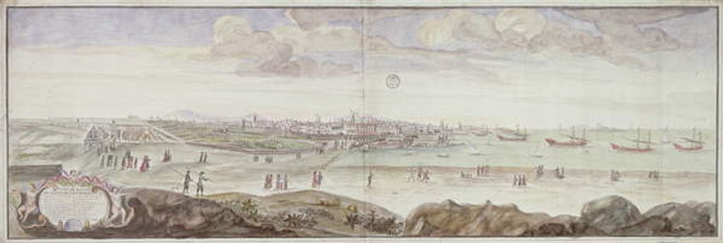 Detail of View from the side of the Infirmary, Marseille, 1698 by French School