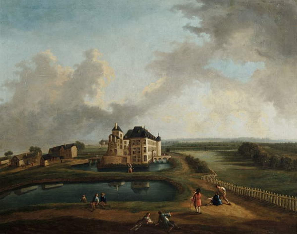 Detail of Flemish Castle by Flemish School