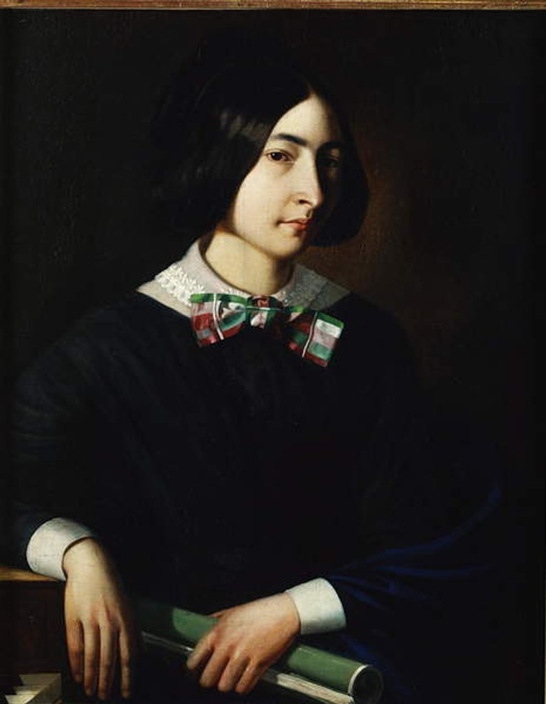 Detail of George Sand by French School