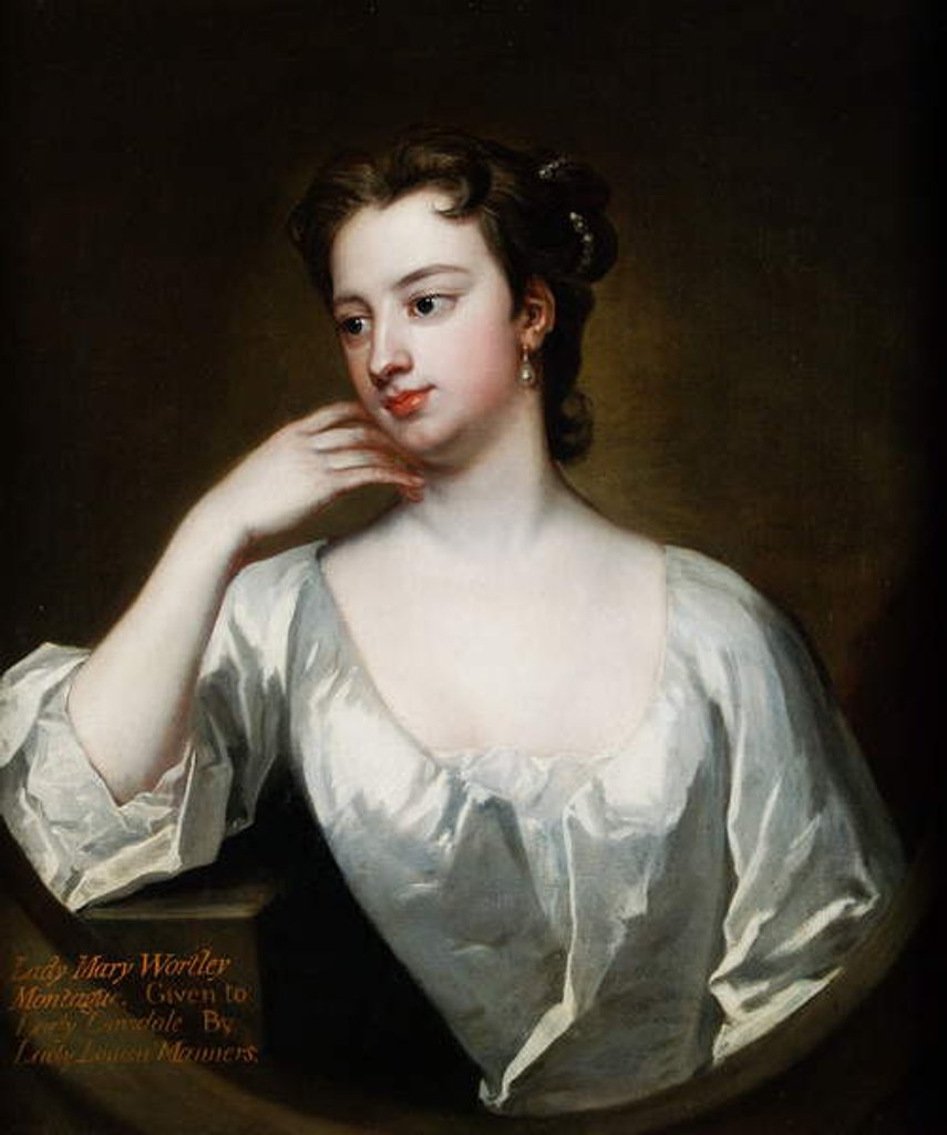 Detail of Lady Mary Wortley Montagu by Charles Jervas