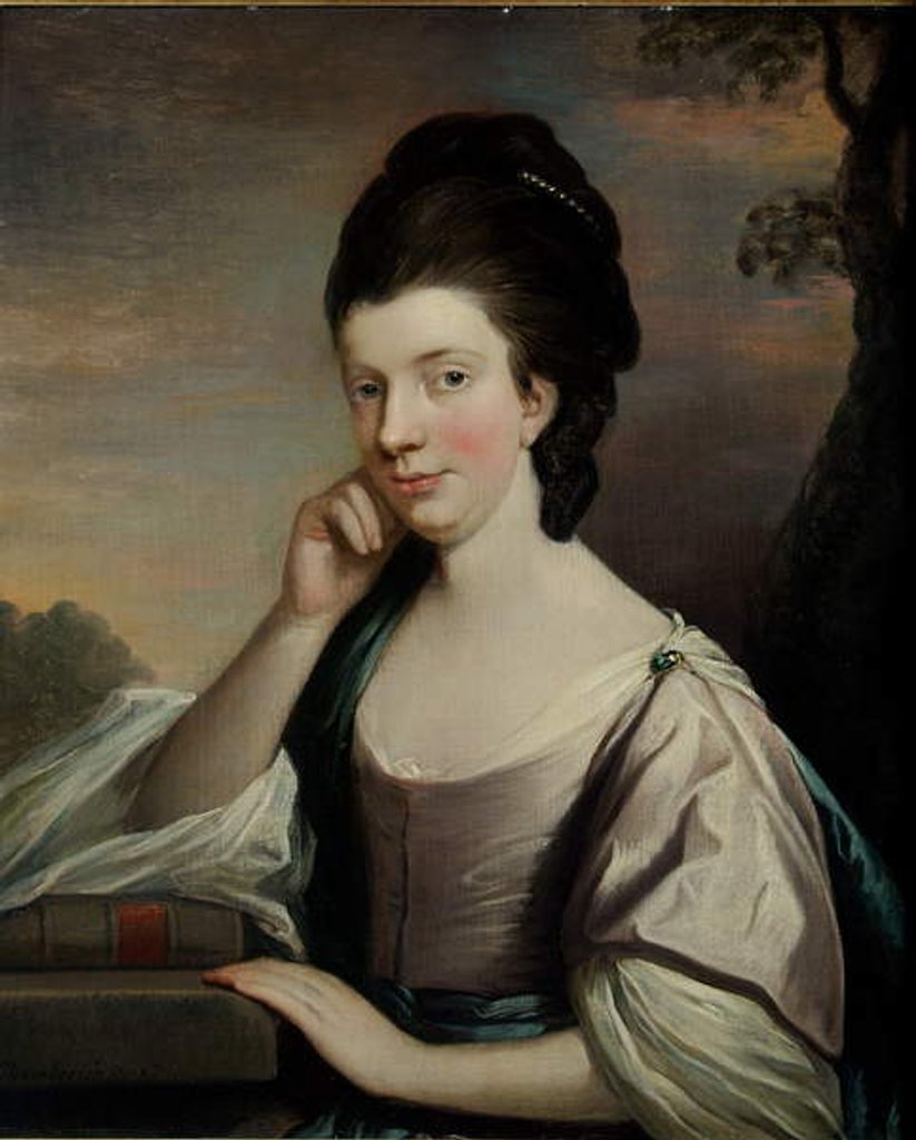 Detail of Portrait of a Lady, thought to be Mrs Elizabeth Hartley by Mason Chamberlain