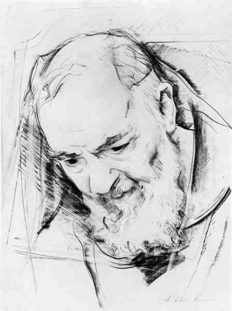 Detail of Study for a Padre Pio Monument, 1979-80 by Antonio Ciccone