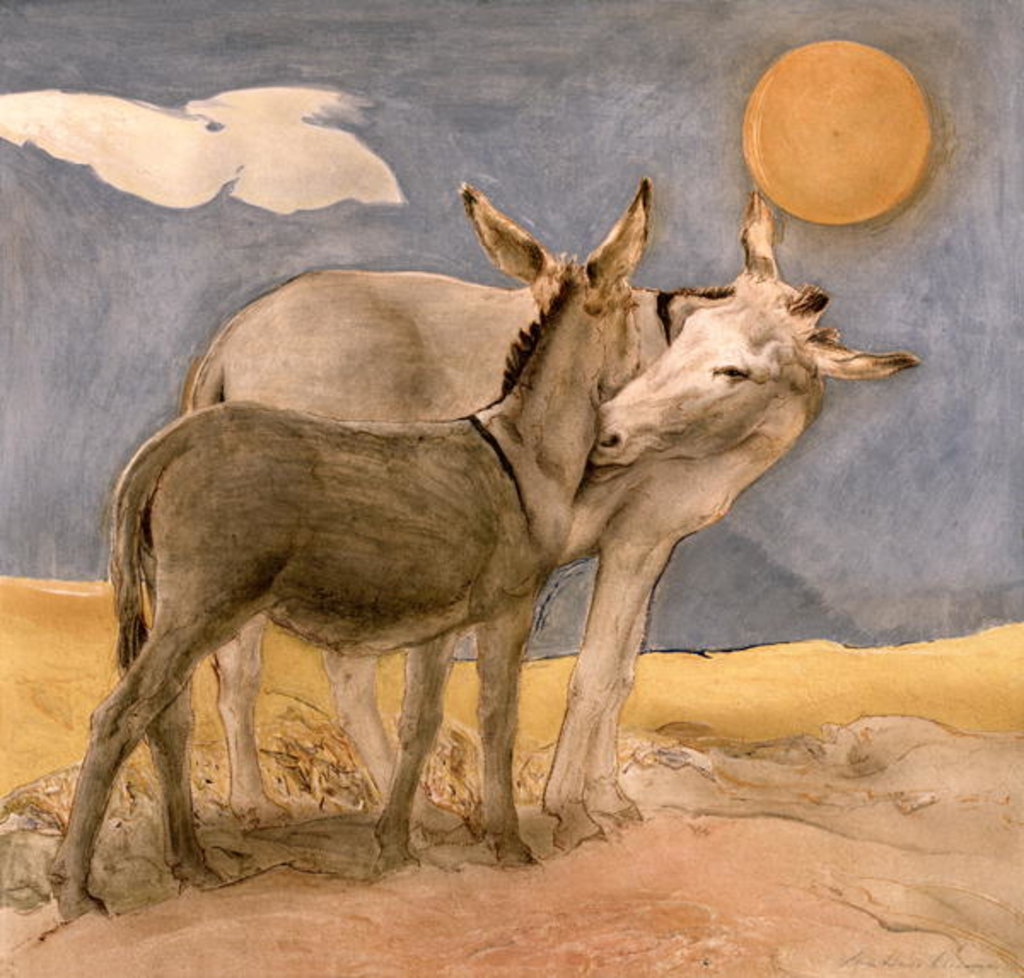 Detail of Donkeys, 1989 by Antonio Ciccone