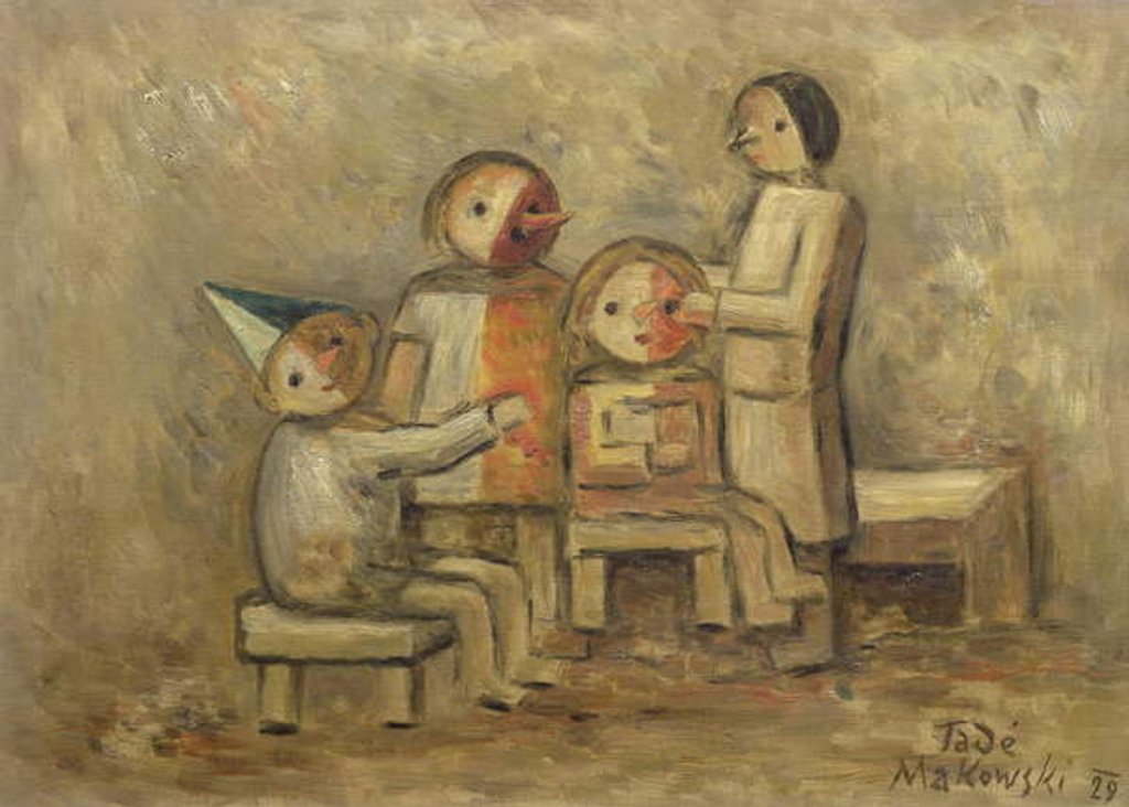 Detail of Little Family, 1929 by Tadeusz Makowski
