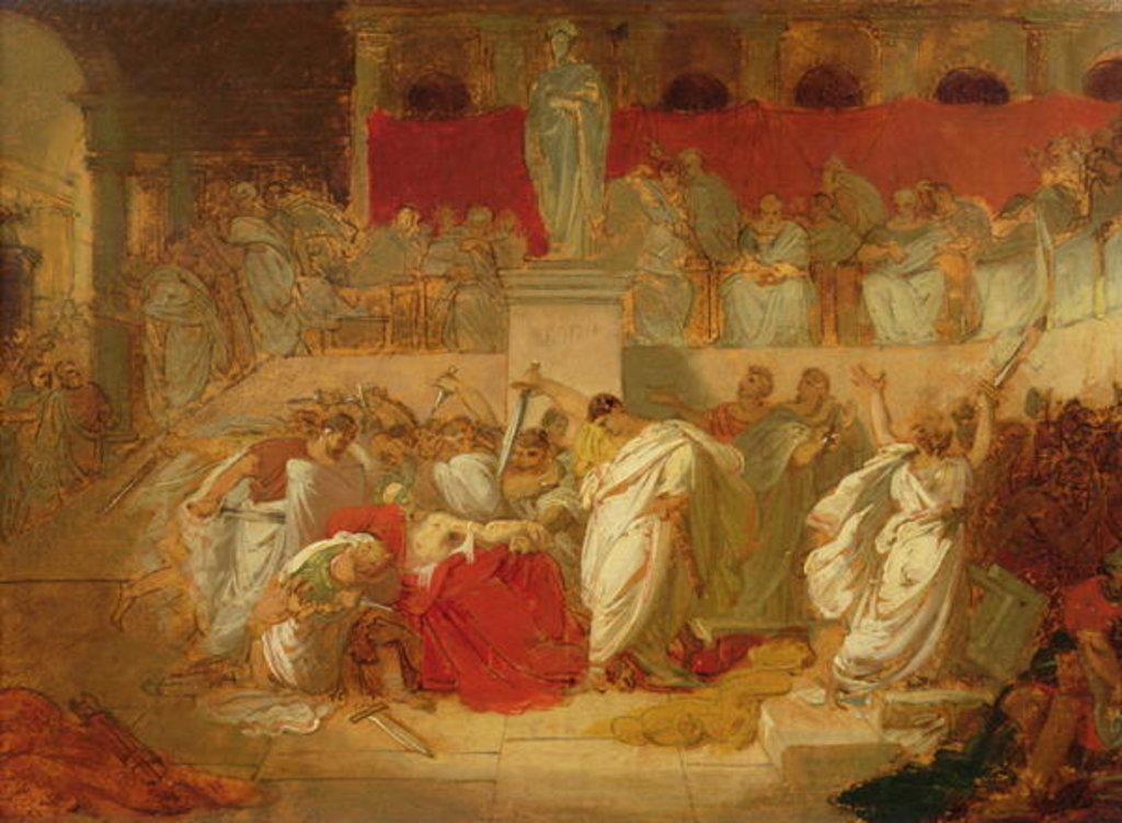 Detail of The Death of Caesar by Vincenzo Camuccini