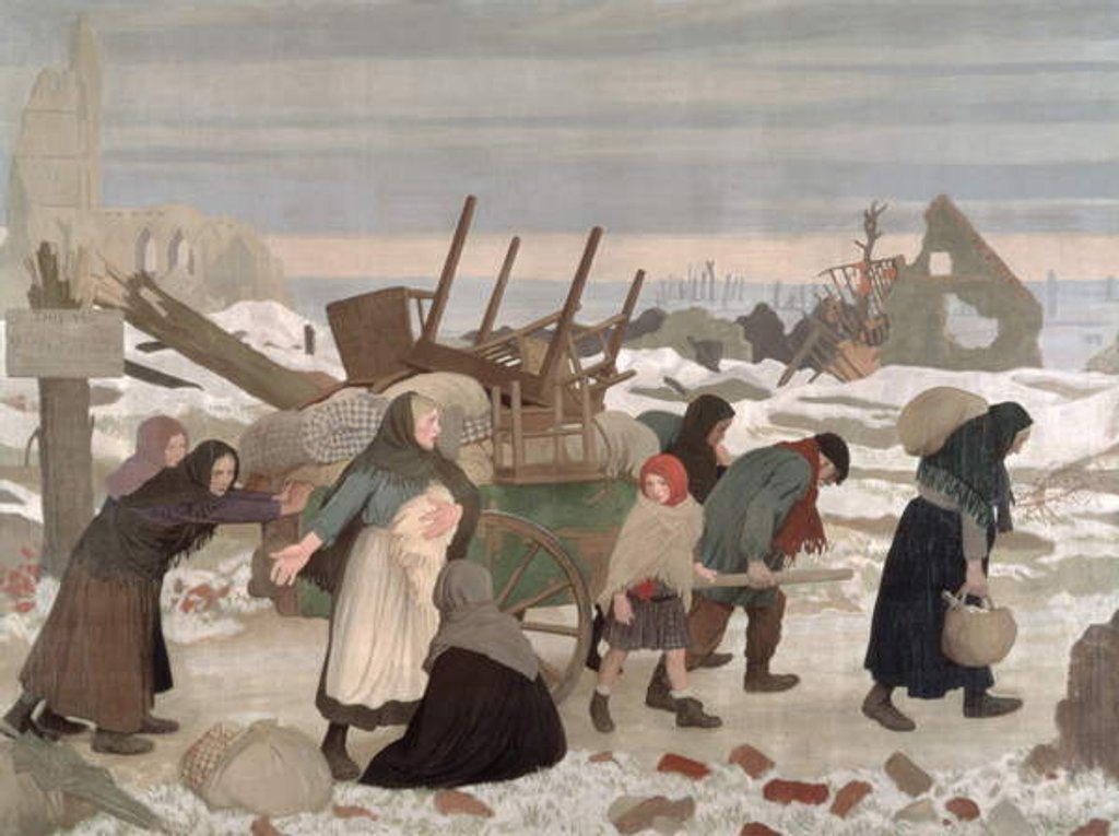 Detail of Returning to the Reconquered Land, c.1918 by George Clausen