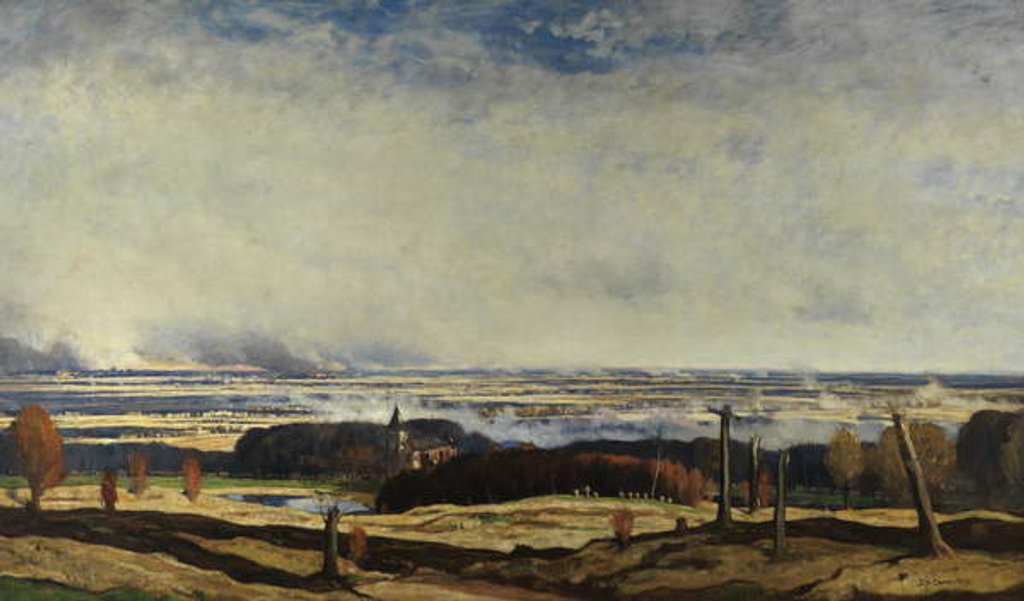 Detail of Flanders from Kemmel, 1919-20 by David Young Cameron