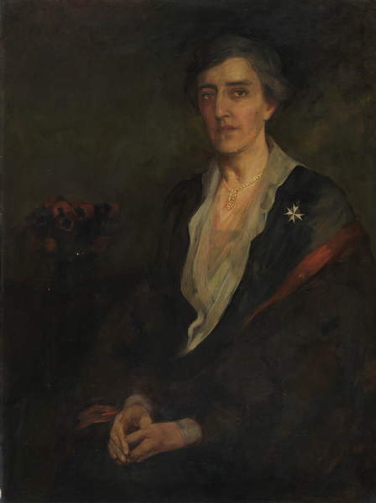 Detail of Lady Drummond by Florence Carlyle