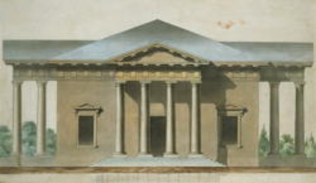 Detail of Design for a Tuscan Doric Garden Pavilion, c.1830 by English School