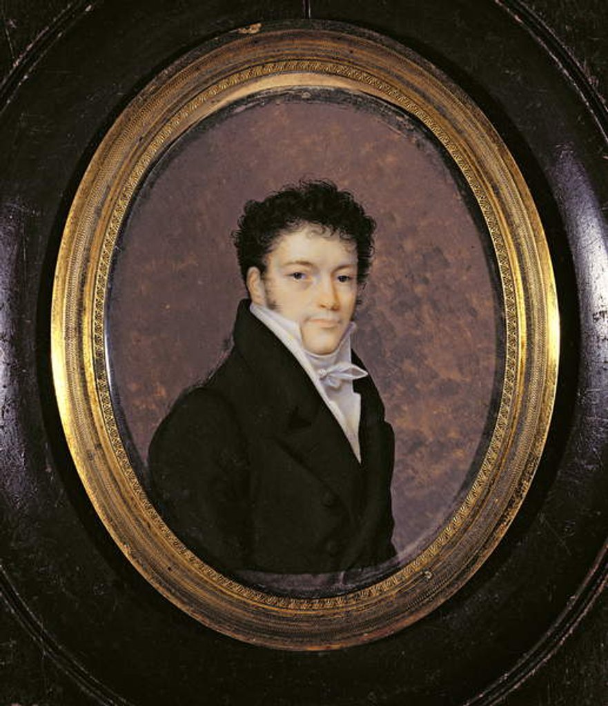 Detail of Portrait Miniature of a Gentleman, 1811 by Joseph Bordes