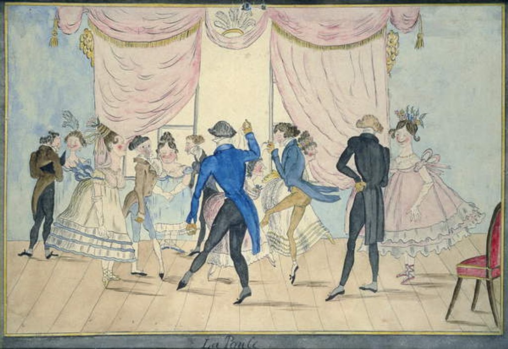 Detail of La Poule, c.1820 by Isaac Robert (after) Cruikshank