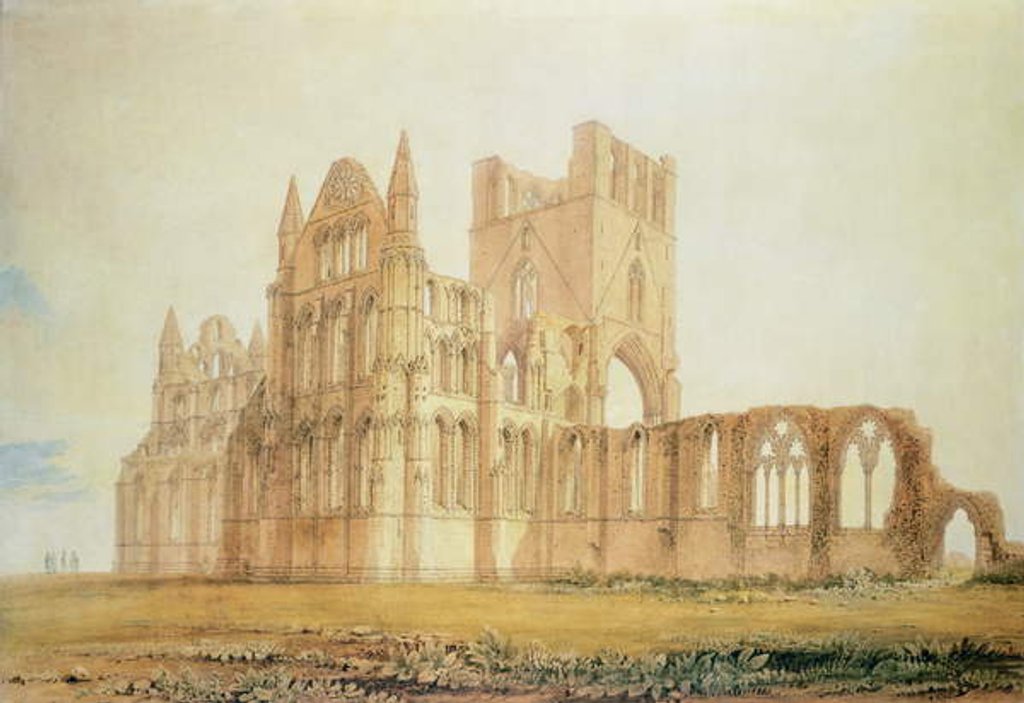 Detail of View of Whitby Abbey, c.1820 by John Buckler