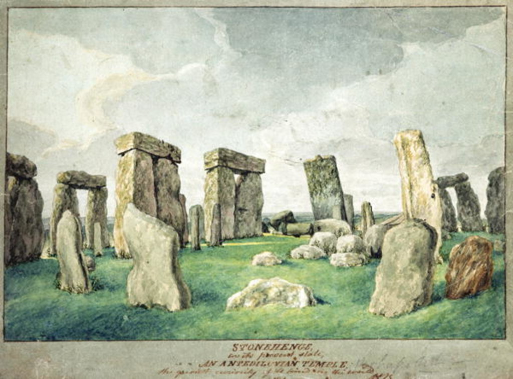 Detail of Stonehenge in it's Present State, an Anpedilunian Temple, 1821 by English School