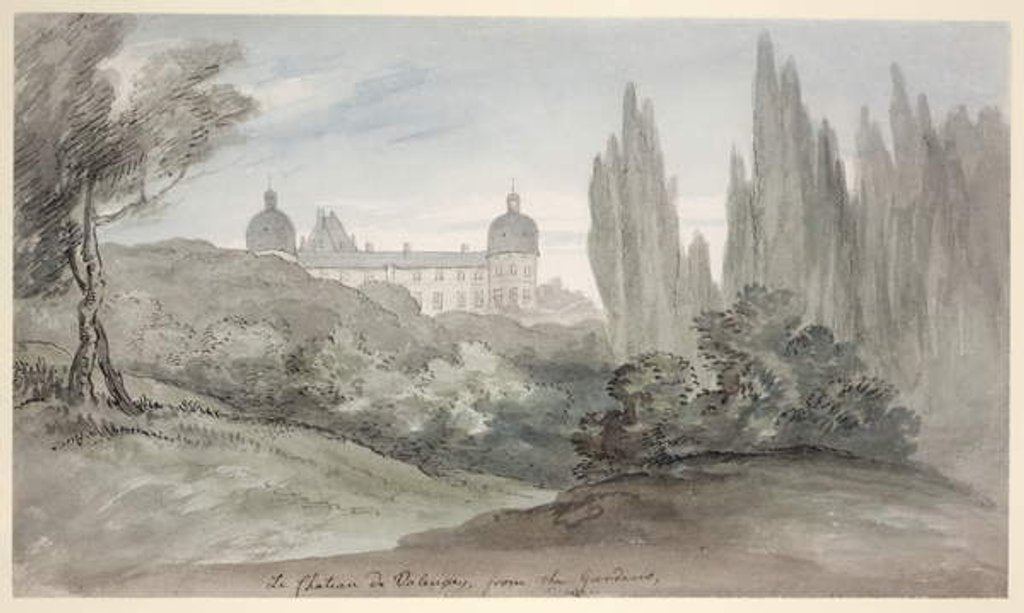 Detail of The Gardens of the Chateau of Valencay, c.1770 by English School