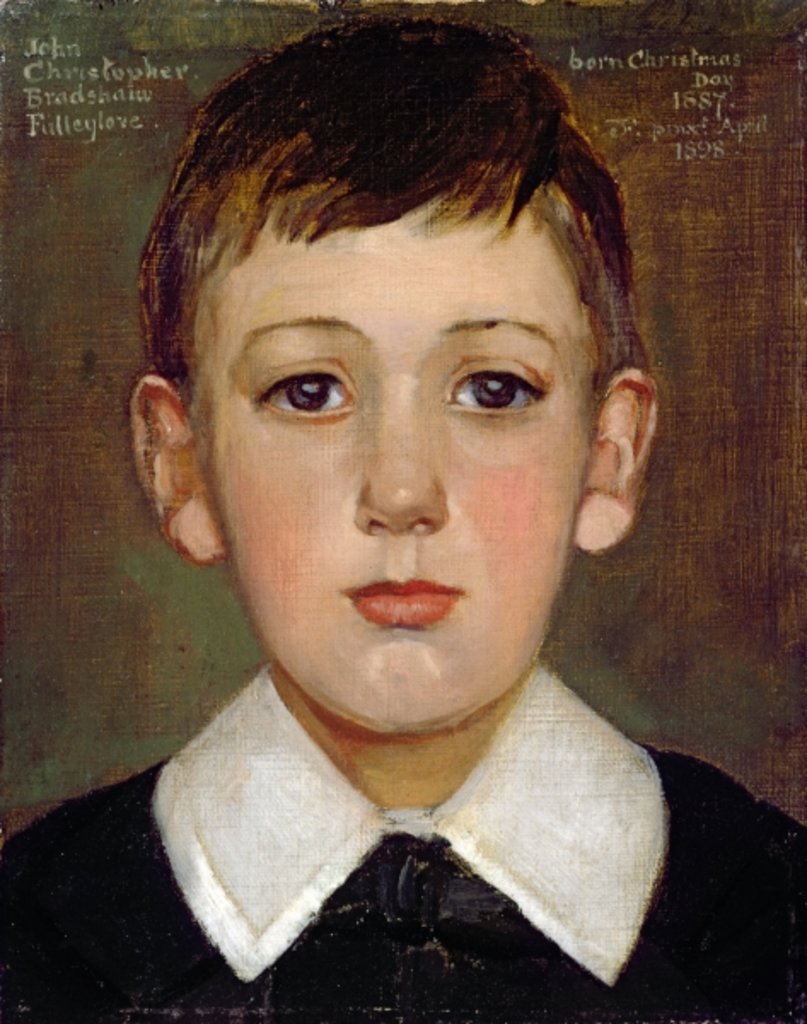 Detail of Portrait of a boy by John Fulleylove