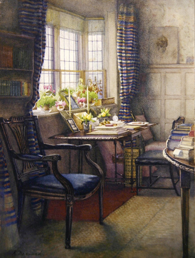 Detail of The Hut cupboard, Bray, Berkshire, c.1890 by Kate Barnard