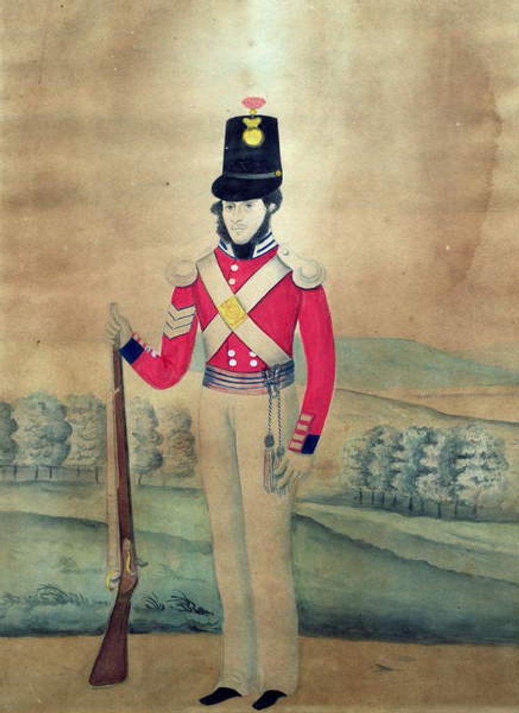 Detail of Sergeant, British Army, c.1815 by English School