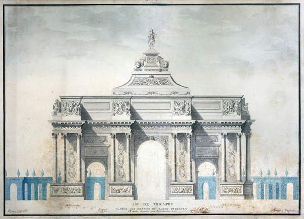 Detail of Arc de Triomphe, c.1810 by French School